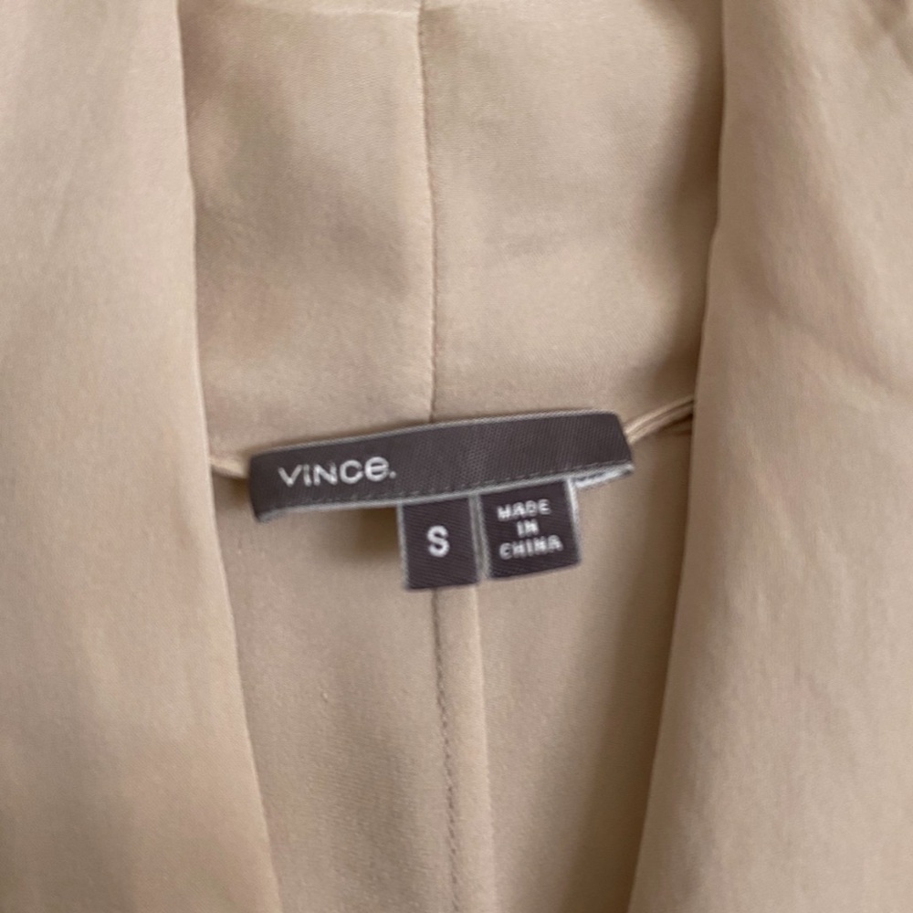 Vince Silk Blouse Cream Size S - Picture 5 of 8